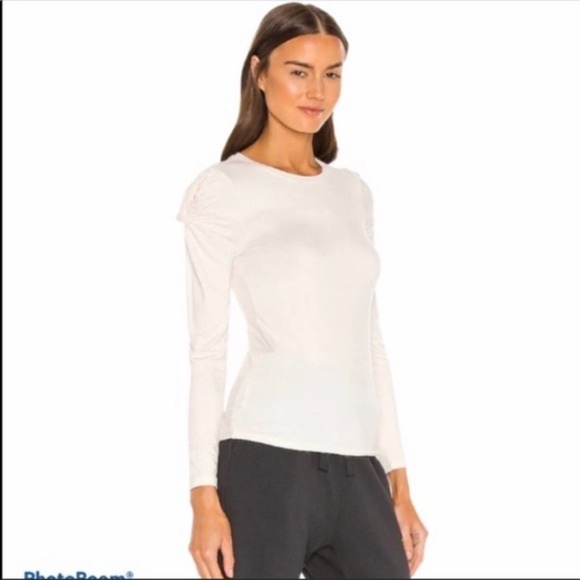 FRAME Twisted Long-Sleeve Crewneck Tee Sz XS - Picture 3 of 7